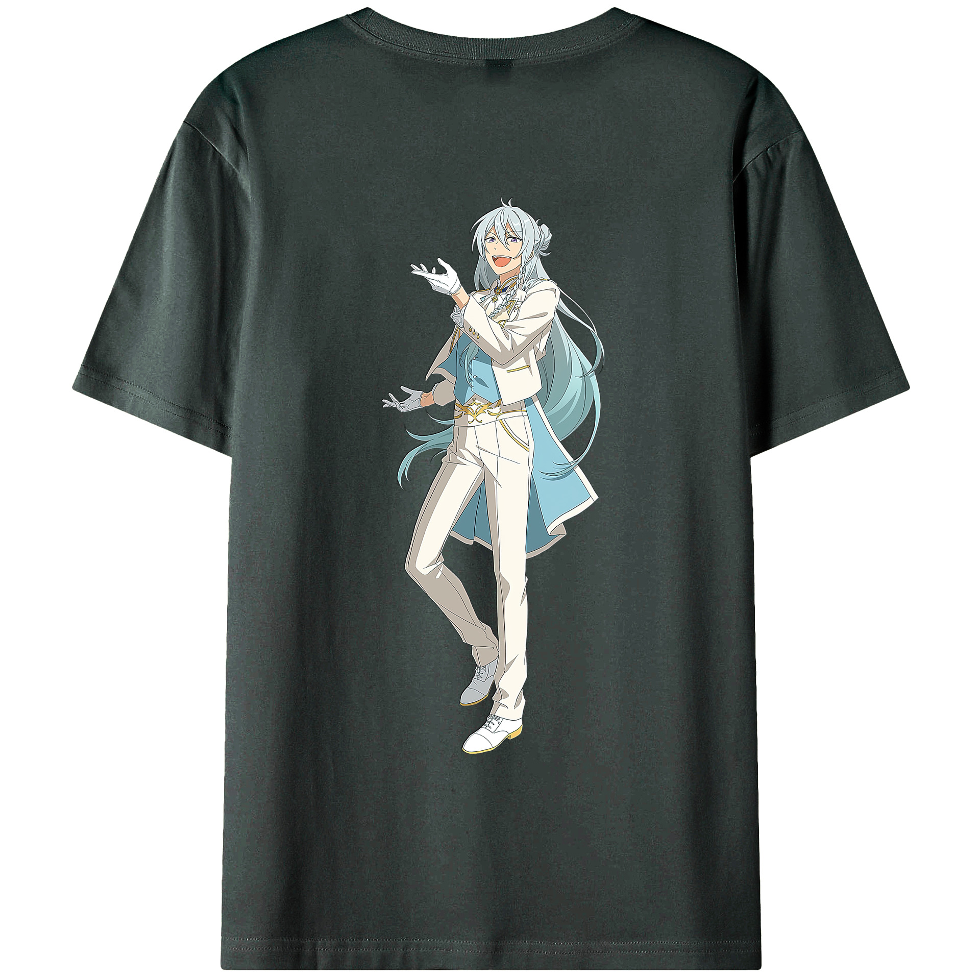 （画像用） あんさんぶるスターズ! Ensemble Stars 綿100％ メンズ半袖Tシャツ（バックプリント） 通気性